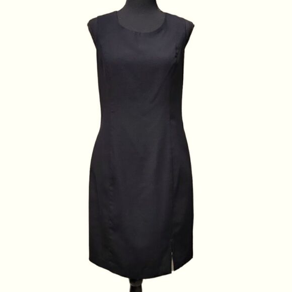 Sag Harbor Basic Sleeveless Black Dress, Size 8 - Picture 1 of 6